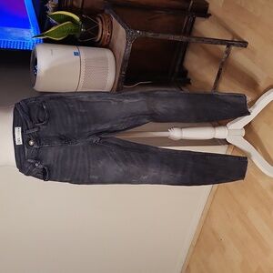 Zara Charcoal Black Gray Skinny Jeans